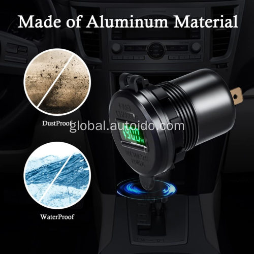 Dual Usb Car Charger With 12v Socket Dual USB C Car Charger Socket Outlet 45W Factory